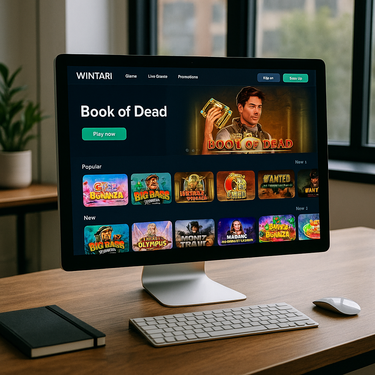 Wintari Casino - Desktop Interface - Intuïtief Design Platform