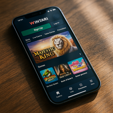 Wintari Casino - Mobiele Interface - Responsive Gaming op Telefoon